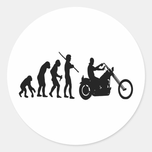 Evolutie Ronde Sticker (Voorkant)