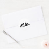 Evolutie Ronde Sticker (Envelop)