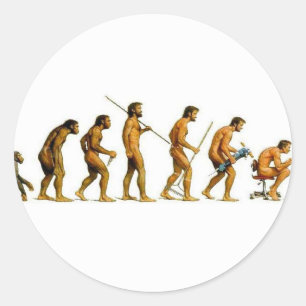 EVOLUTIE RONDE STICKER