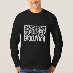 Evolutie Sachxophonist Saxophone Jazz Band Musical T-shirt