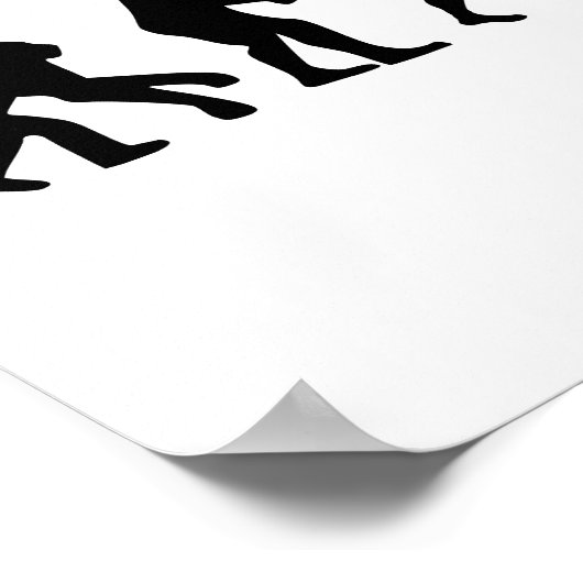 Evolutie-saxofon Poster (Hoek)