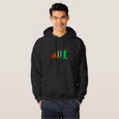 Evolutie schilderwerk mannen hoodie (Voorkant volledig)