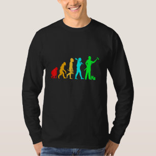 Evolutie schilderwerk mannen t-shirt