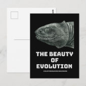 Evolutie schoonheid haai briefkaart (Voorkant / Achterkant)