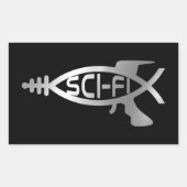 Evolutie - Sci-Fi Rechthoekige Sticker (Voorkant)