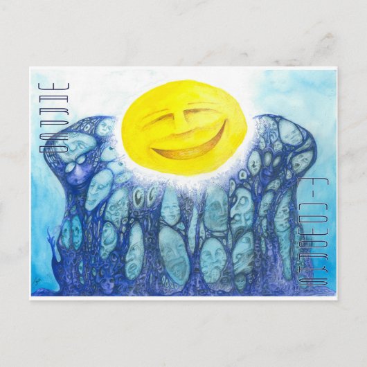 Evolutie Sinaasappel Briefkaart (Voorkant)