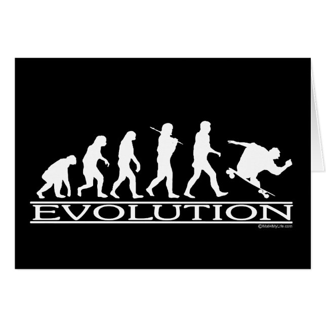 Evolutie - Skateboarden - Mannelijke (Voorkant Horizontaal)