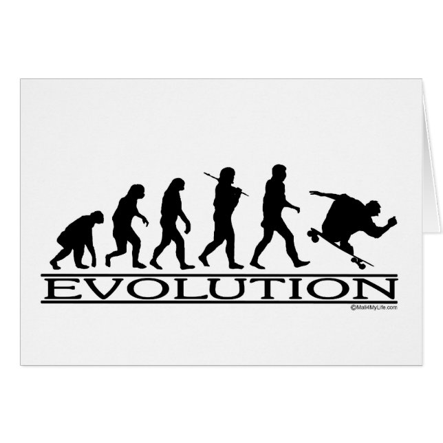 Evolutie - Skateboarden - Mannelijke (Voorkant Horizontaal)