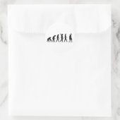 Evolutie Slackline Ronde Sticker (Tas)