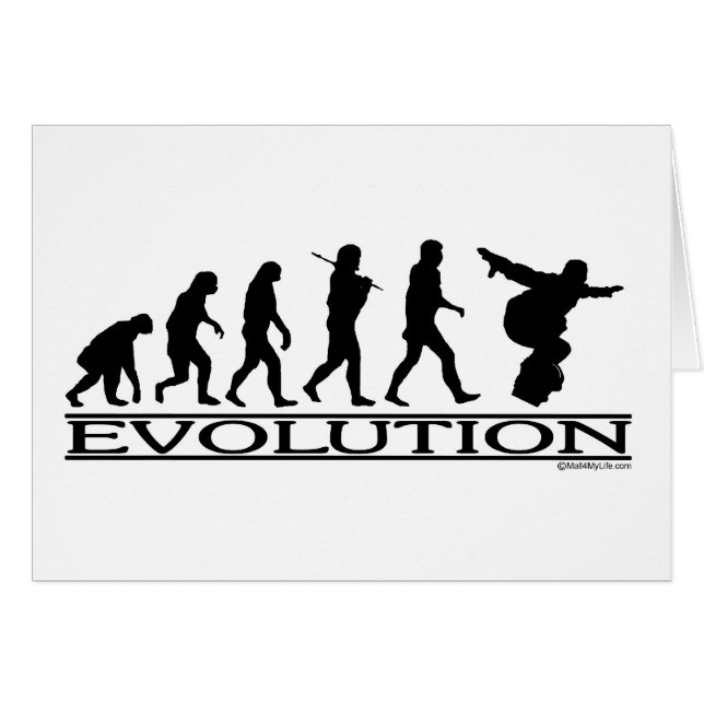 Evolutie - Snowboarding (Voorkant Horizontaal)
