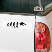 Evolutie Snowboarding Bumpersticker (Op Truck)