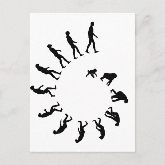 Evolutie-spiraal Briefkaart (Voorkant)