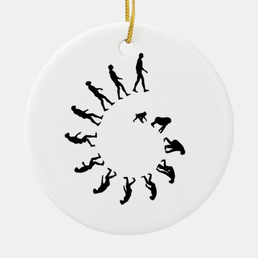 Evolutie-spiraal Keramisch Ornament (Voorkant)