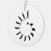 Evolutie-spiraal Keramisch Ornament (Links)