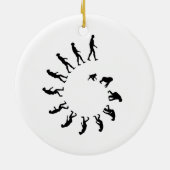 Evolutie-spiraal Keramisch Ornament (Achterkant)