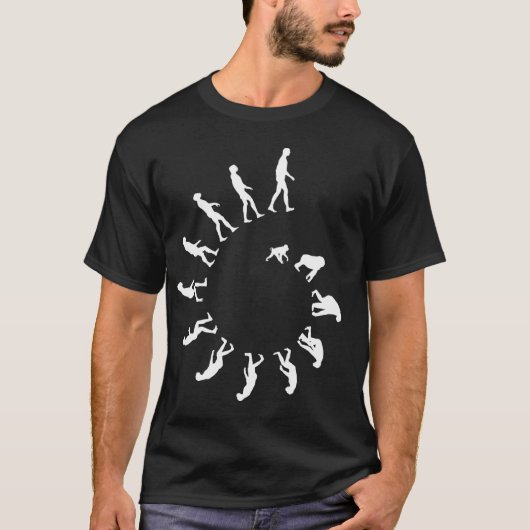 Evolutie-spiraal T-shirt (Voorkant)