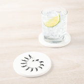 Evolutie-spiraal Zandsteen Onderzetter (Zijkant)