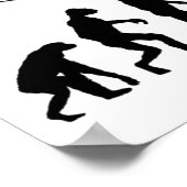 Evolutie. Stoppen met volgen Poster (Hoek)