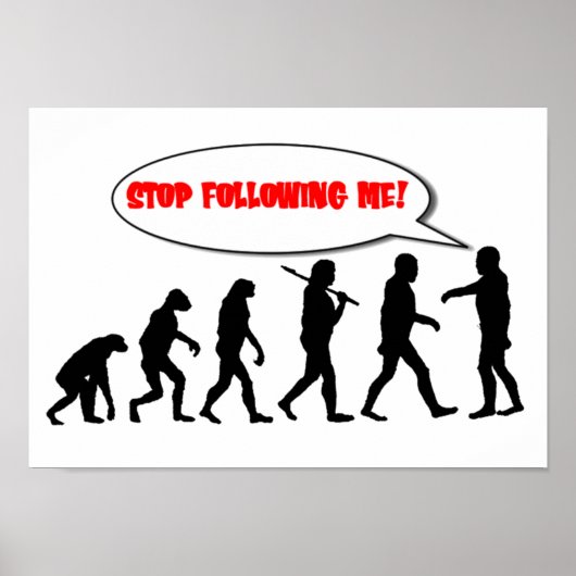 Evolutie. Stoppen met volgen Poster (Voorkant)
