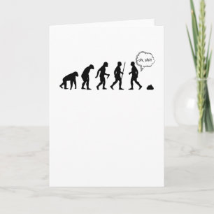 Evolutie stopt na me grappig Gezegde Kaart