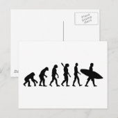 Evolutie surfbord voor surf briefkaart (Voorkant / Achterkant)