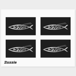 Evolutie - Sushi Rechthoekige Sticker