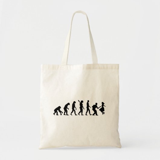 Evolutie-swing-dans Tote Bag (Voorkant)