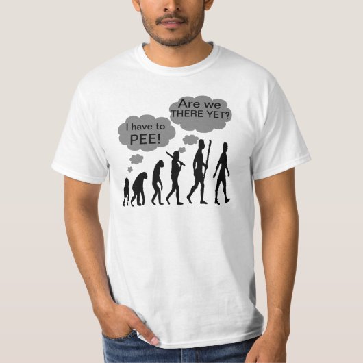 Evolutie. T-shirt (Voorkant)
