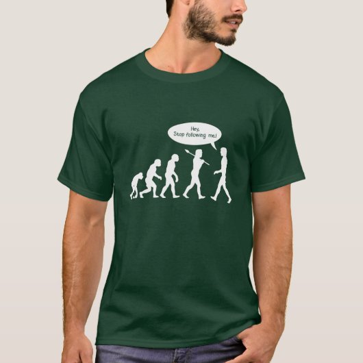 Evolutie t shirt met apen (Voorkant)