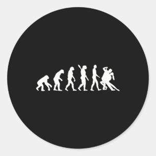 Evolutie Tango-dansing Ronde Sticker