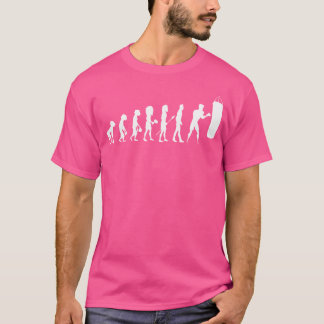 Evolutie Thaise Bokshandschoenen Boxer Fighter Fig T-shirt