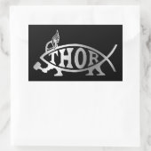 Evolutie - Thor Rechthoekige Sticker (Tas)