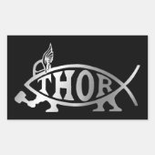 Evolutie - Thor Rechthoekige Sticker (Voorkant)