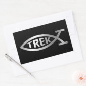 Evolutie - Trek Rechthoekige Sticker (Envelop)