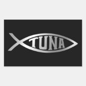 Evolutie - Tuna Rechthoekige Sticker (Voorkant)
