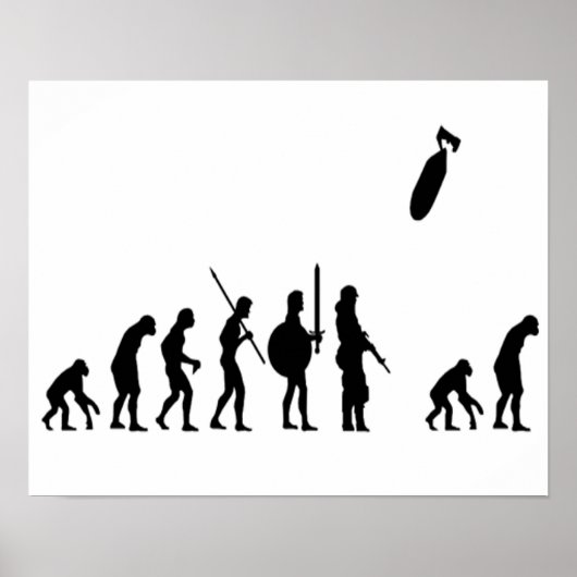 Evolutie-uitroeiing Poster (Voorkant)