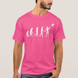 Evolutie valkenier valk valkerij valken jacht t-shirt