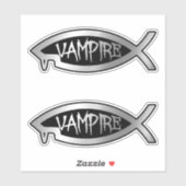 Evolutie - Vampire x 2 Sticker (Vel)