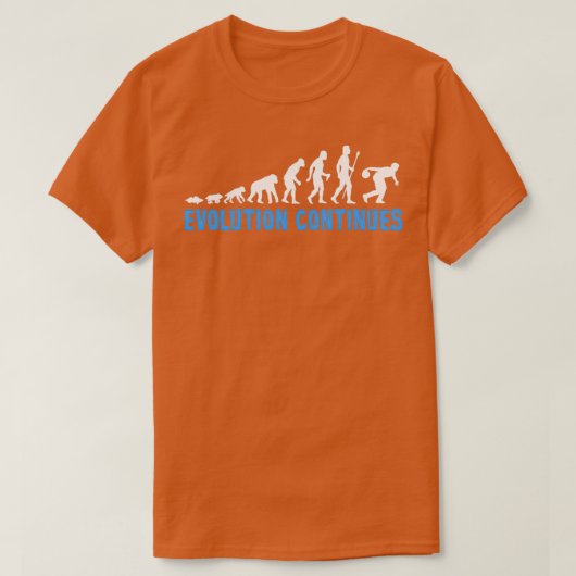 Evolutie van 10 pin Bowling Funny T T-shirt (Design voorkant)