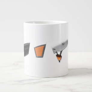 Evolutie van aardolie grote koffiekop