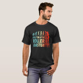 Evolutie van achtbaan Funny Rollercoaster Lo T-shirt (Voorkant volledig)