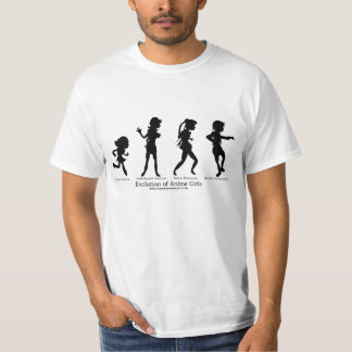 Evolutie van Anime Girls T-shirt