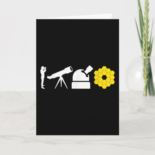 Evolutie van astronomische telescopen James Webb S Kaart (Voorkant)