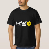 Evolutie van astronomische telescopen James Webb S T-shirt (Voorkant)