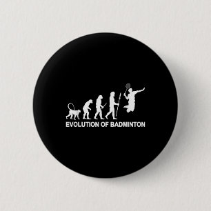 Evolutie van badminton ronde button 5,7 cm