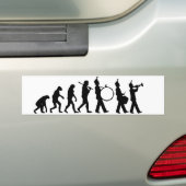 Evolutie van band bumpersticker (Op auto)