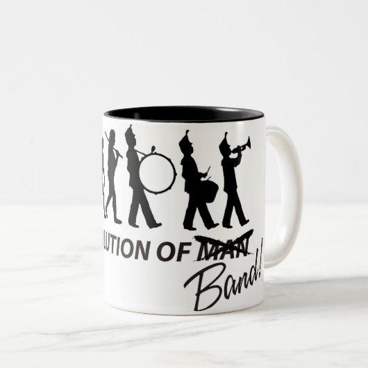 Evolutie van band tweekleurige koffiemok (Voorkant rechts)