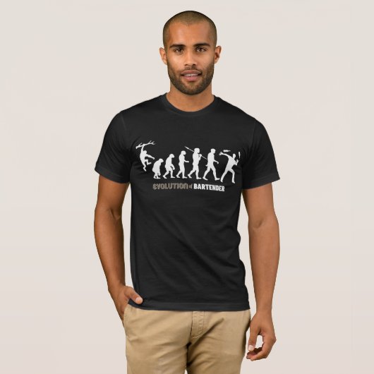 Evolutie van Bartender T-shirt (Voorkant volledig)