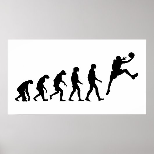 Evolutie van Basketball Poster (Voorkant)