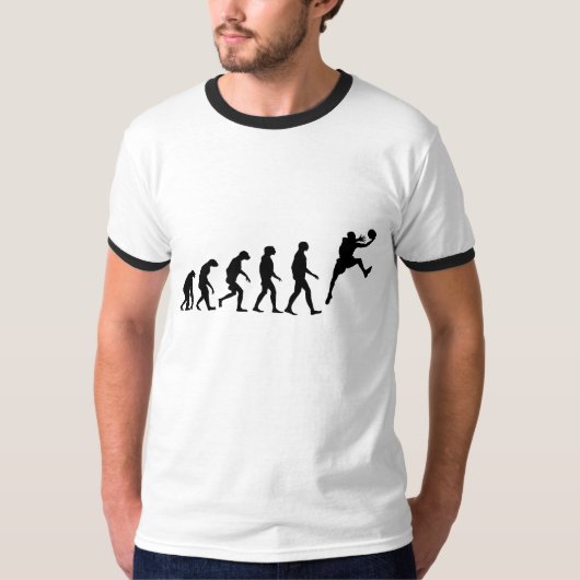 Evolutie van Basketball T-shirt (Voorkant)